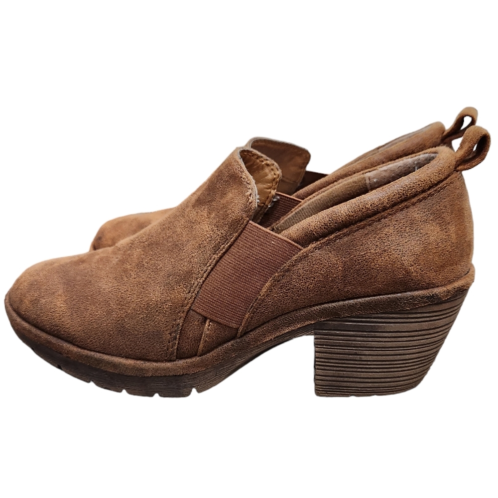 Eurosoft Temria Mule Clog Butternut Brown Faux Leather Slip On Size 7.5M
